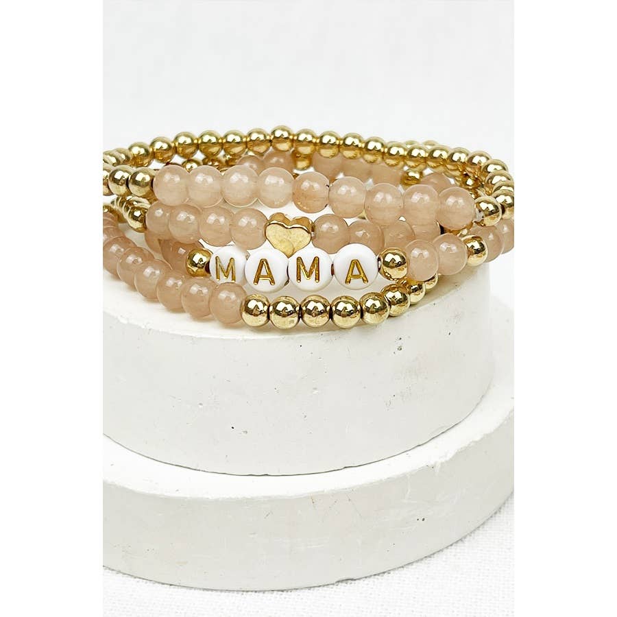 MAMA Beads Layered Soft Tone Bracelets