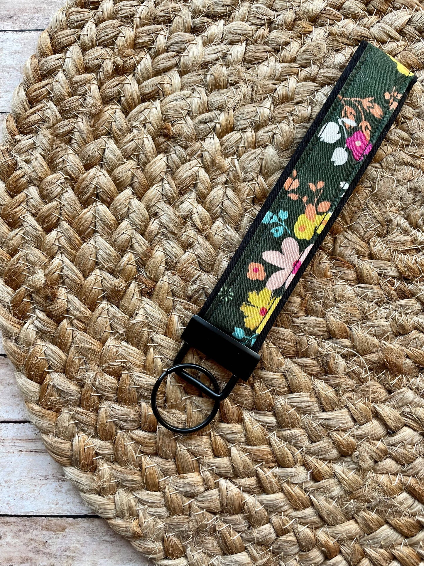 Floral Keychain Wristlet