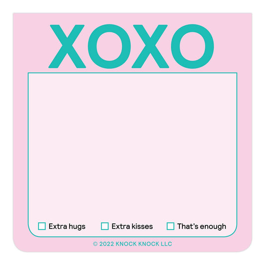 Knock Knock - XOXO Sticky Note (Pastel Version)