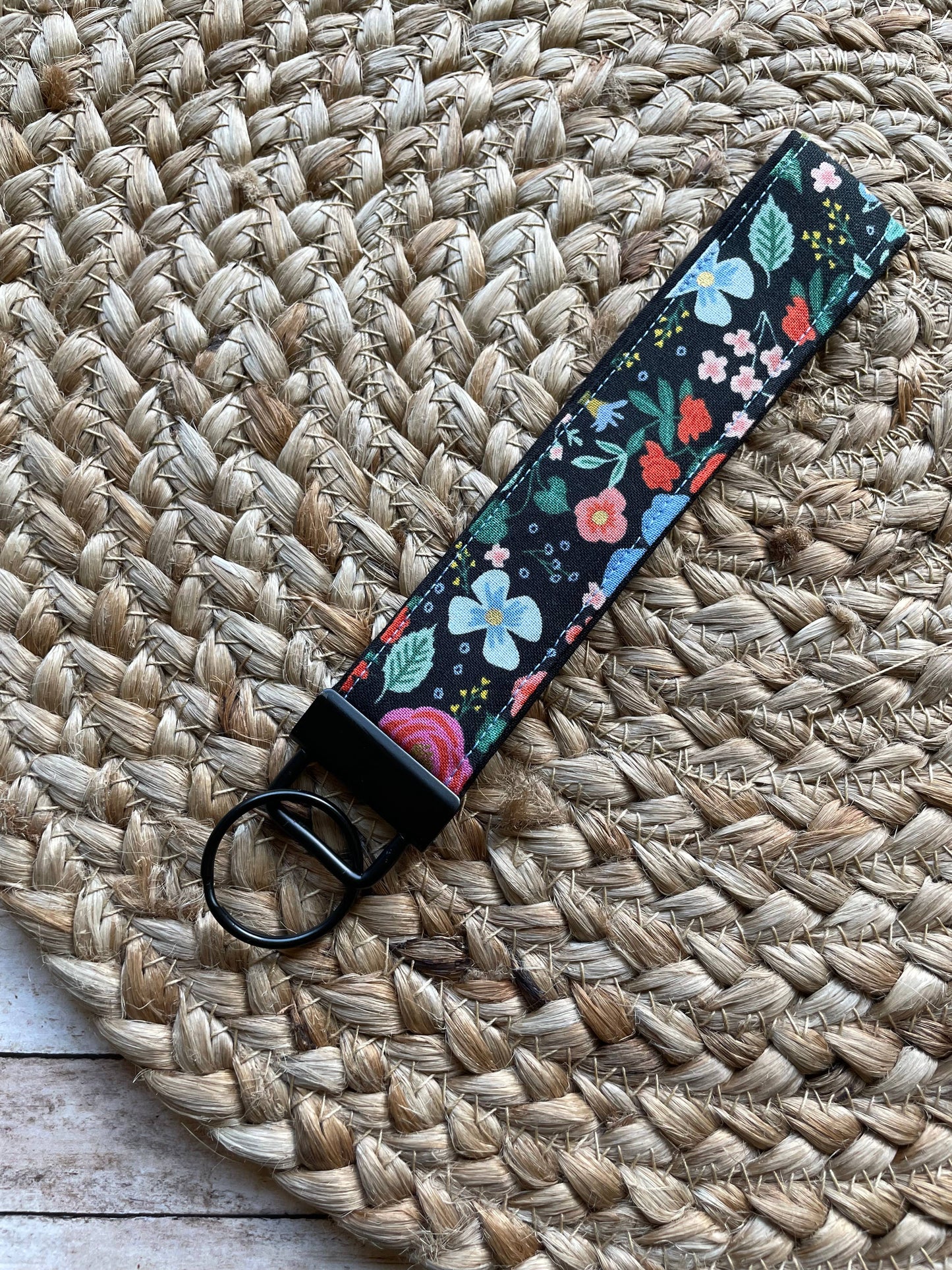 Floral Keychain Wristlet