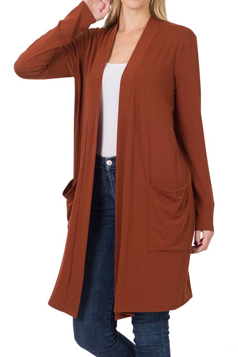 Slouchy Pocket Open Cardigan