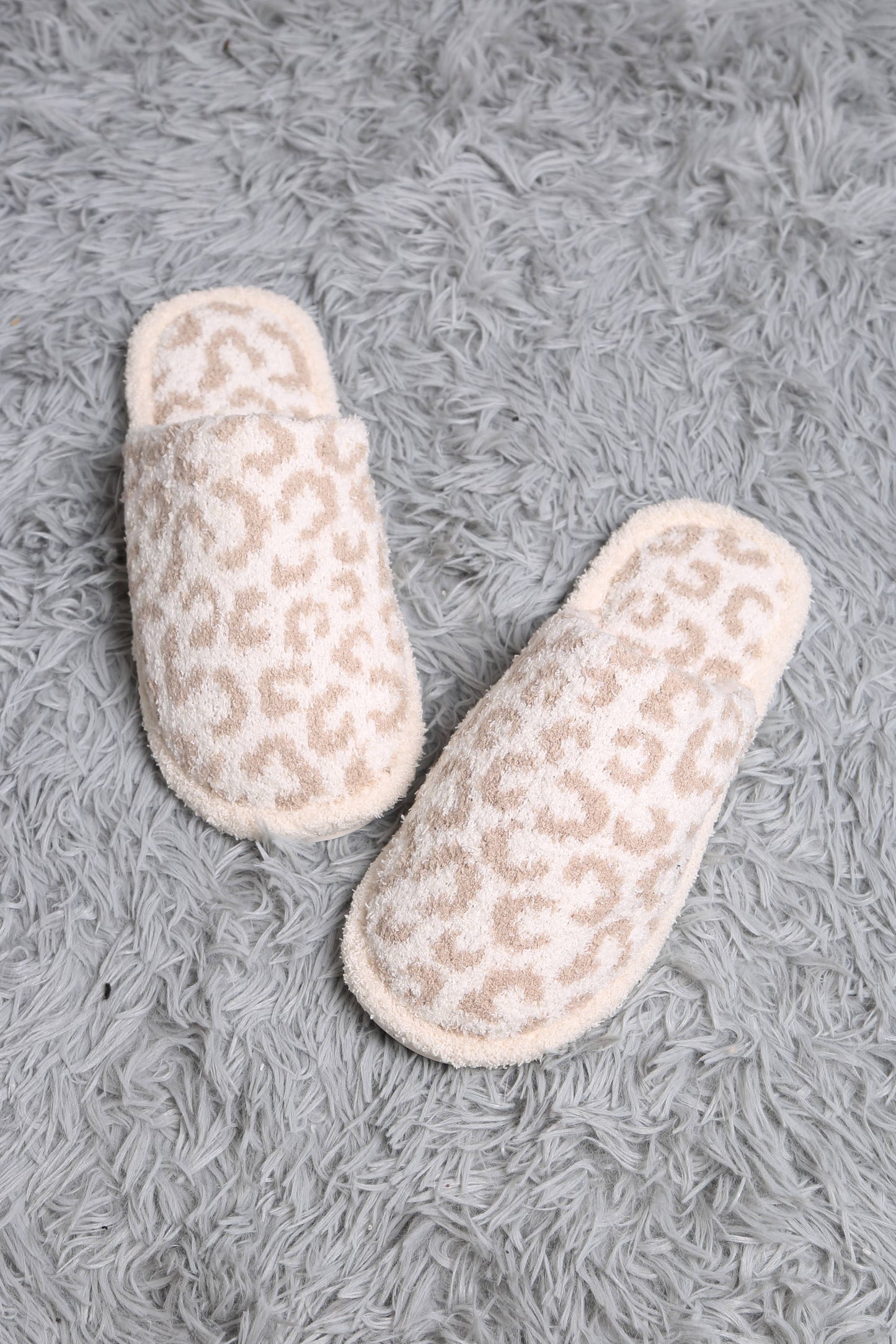Leopard Fuzzy Soft Slipper