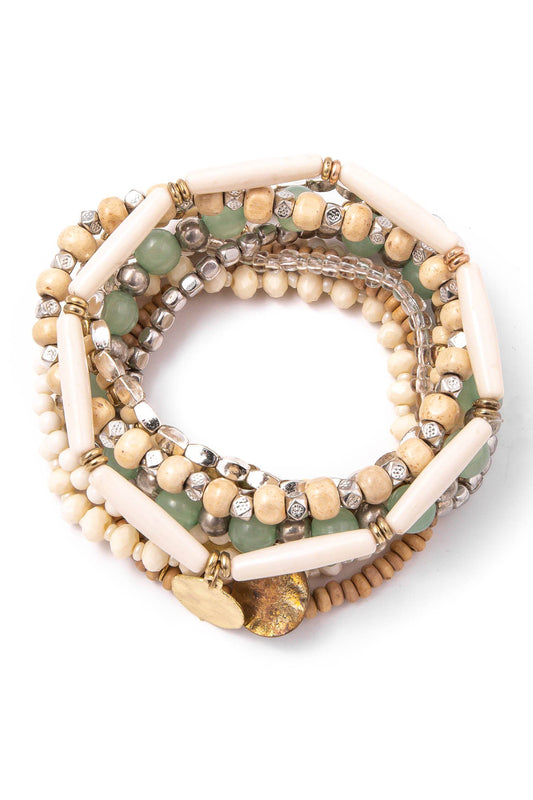 Multi Bead Stretch Assorted Bracelet Set