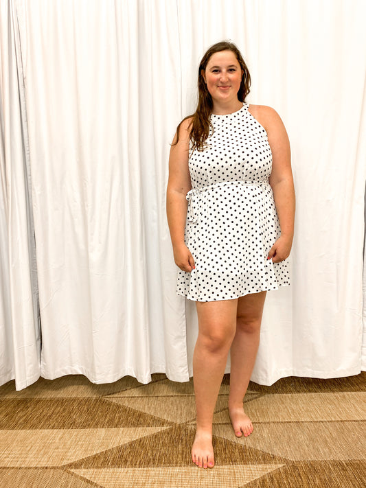 Curvy Polka Dot Dress