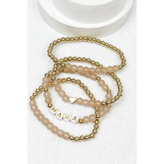 MAMA Beads Layered Soft Tone Bracelets