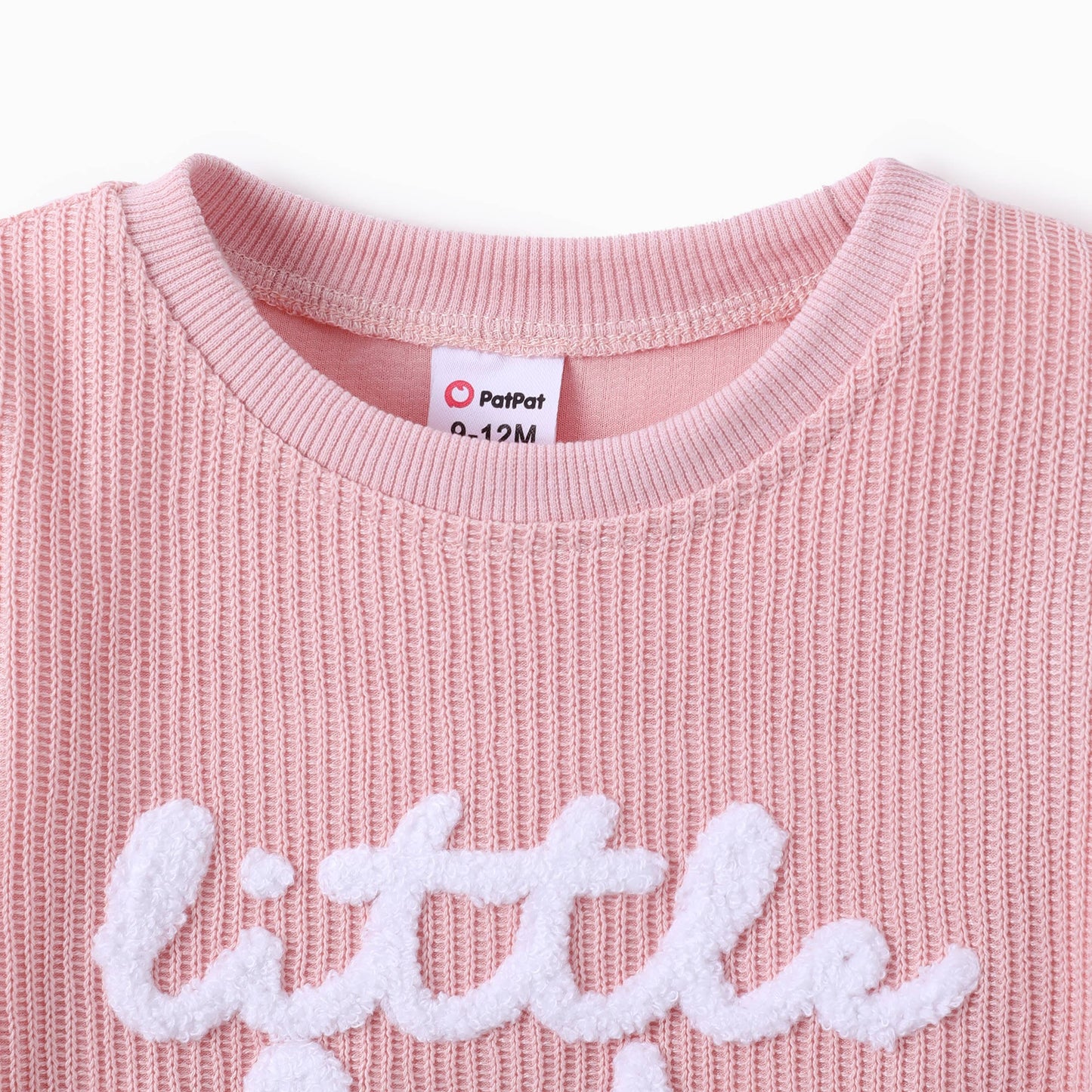 Baby Girl Towel Embroidery Letter Sweatshirt