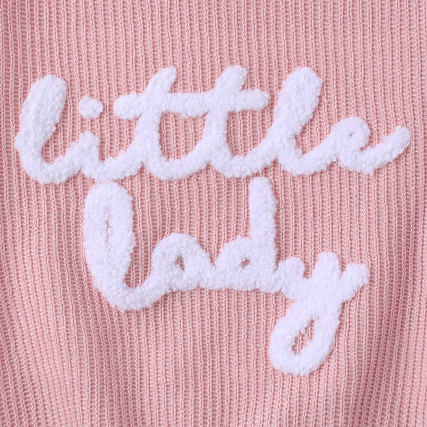 Baby Girl Towel Embroidery Letter Sweatshirt