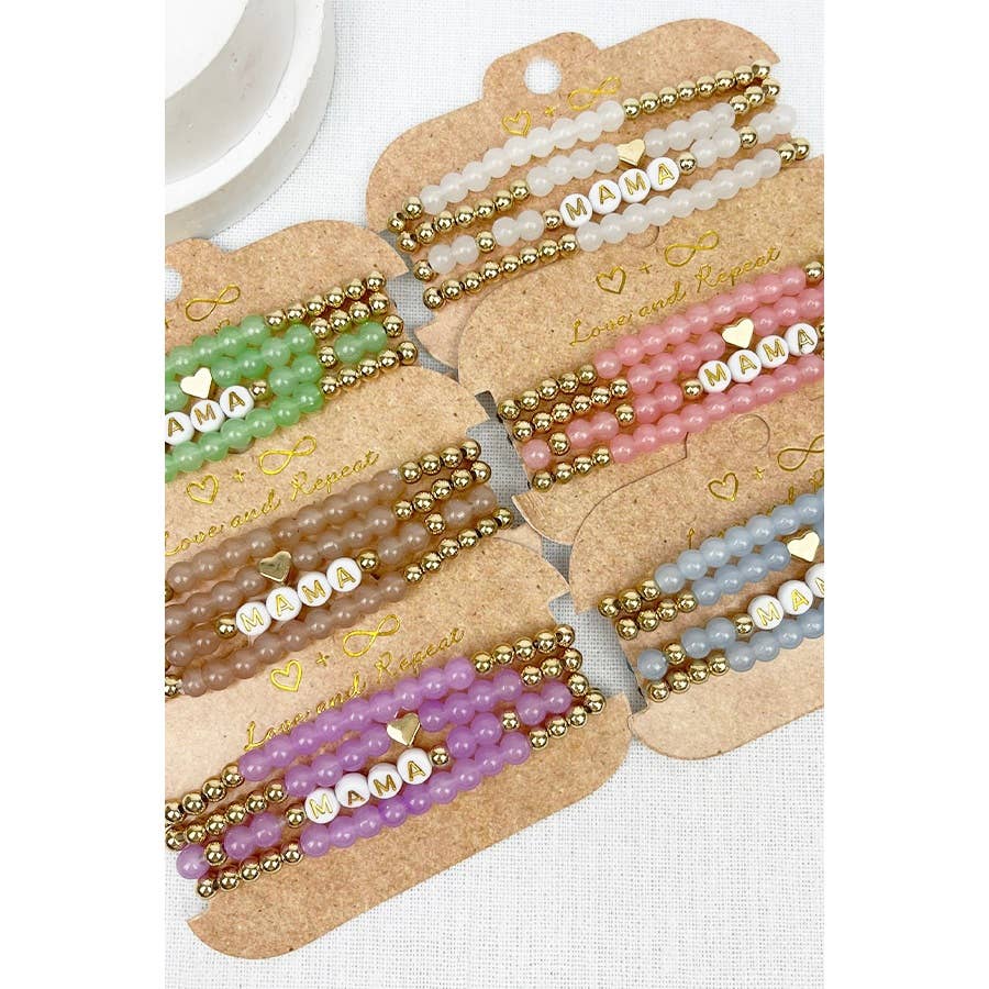 MAMA Beads Layered Soft Tone Bracelets