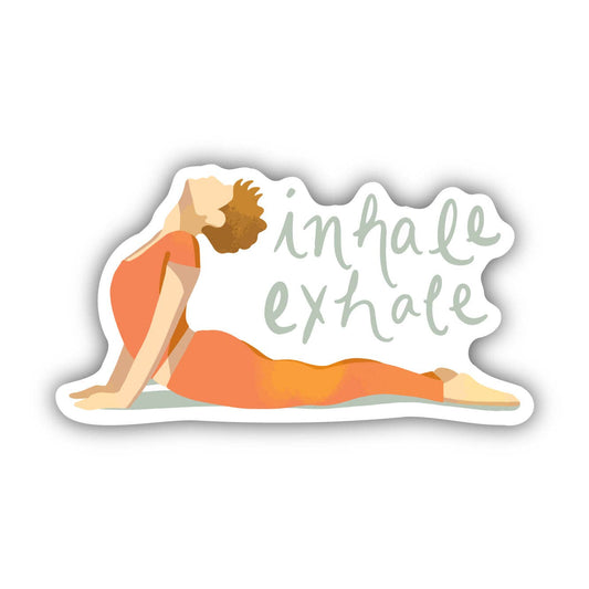 Inhale Exhale Yoga Sticker