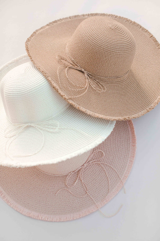 Floppy Straw Hat-Tan