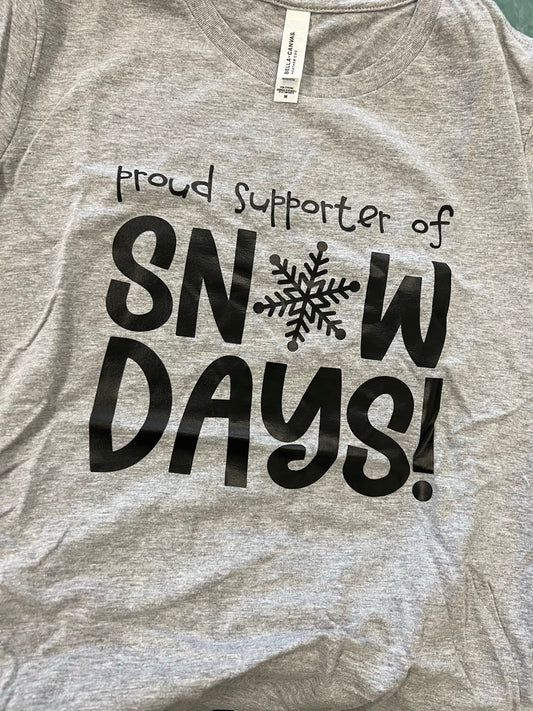 Women's Cut Proud Supporter of Snow Days