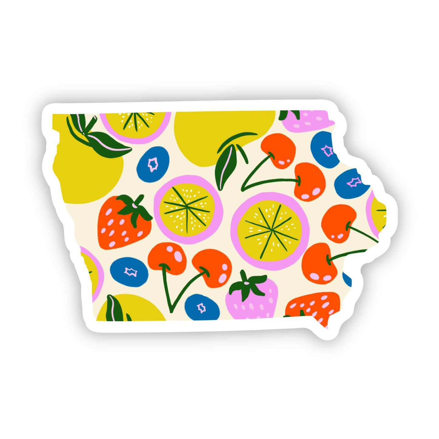Iowa Sticker - Cute Fruits