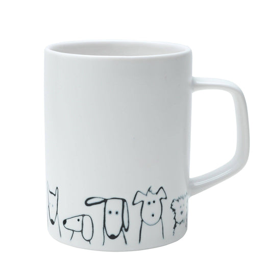 Cuppa Color Mug + Saucer Set | Random Dogs